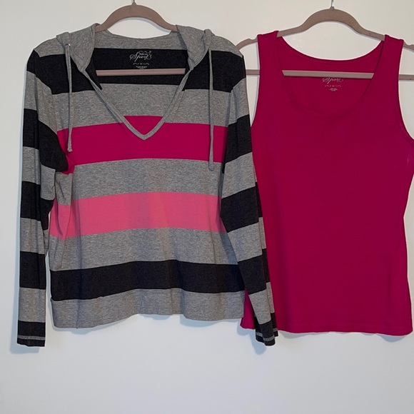 Style & Company Hoodie and Tank Top Set - Picture 1 of 16
